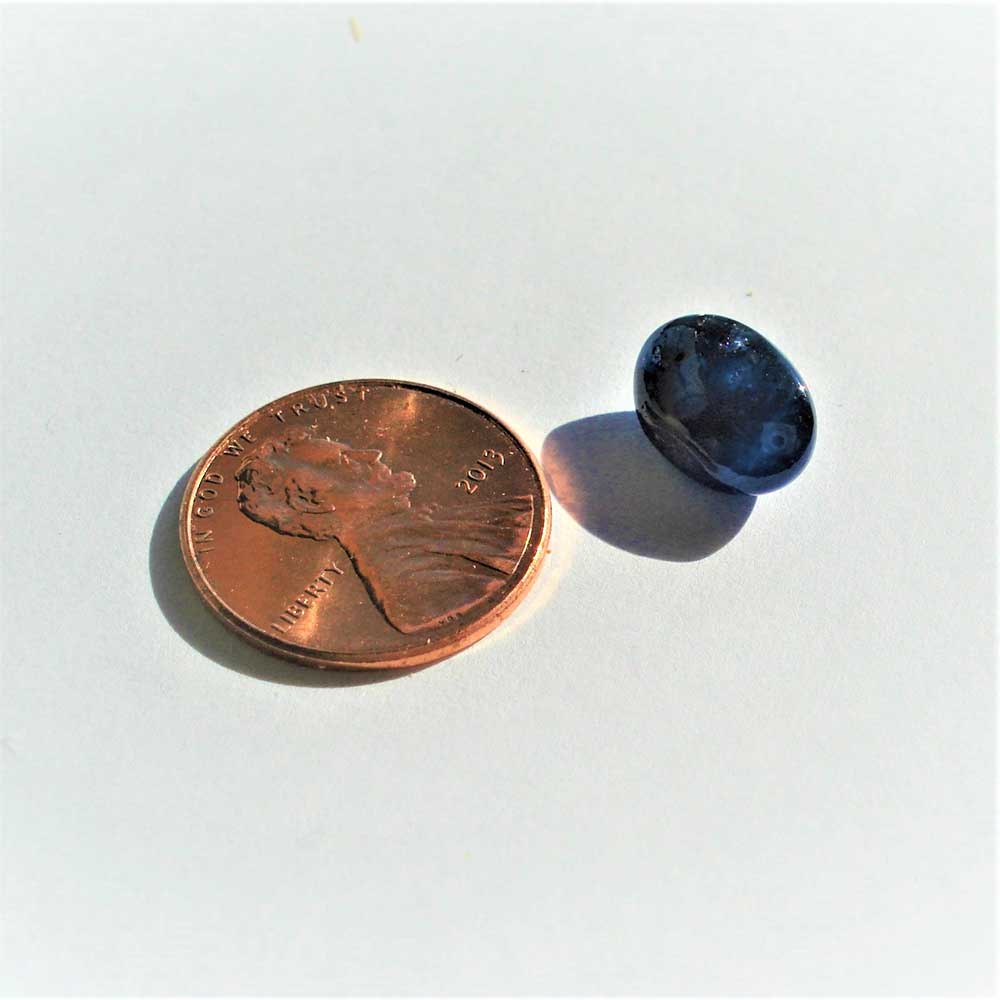 Sapphire Burmese Blue Natural Oval Cabochon 12x8x6mm 6.2ct - Image 2