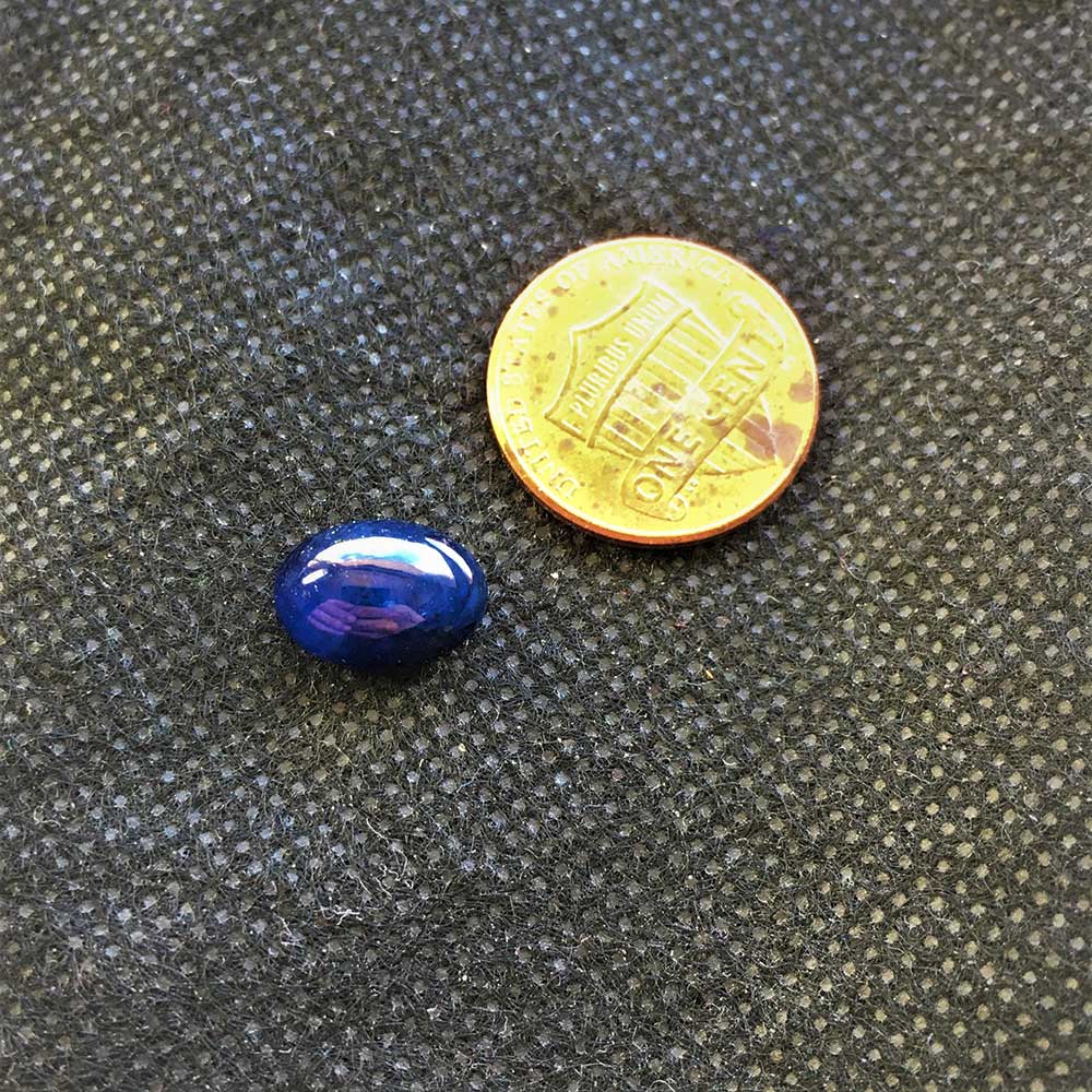 Sapphire Burmese Blue Natural Oval Cabochon 12x8x6mm 6.2ct - Image 6