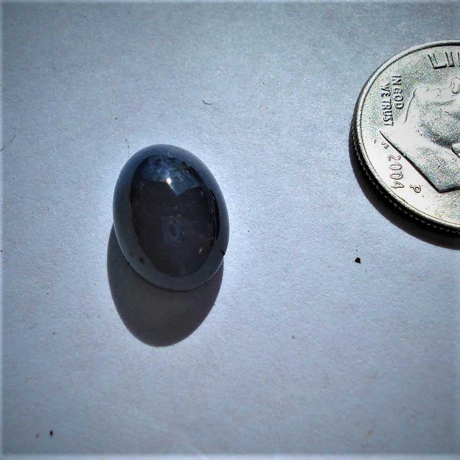 Sapphire Burmese Blue Natural Oval Cabochon 12x8x6mm 6.2ct - Image 3