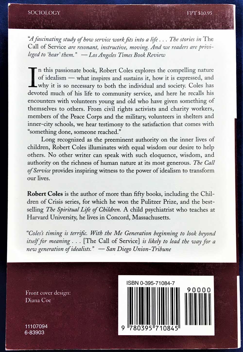 The Call of Service: A Witness to Idealism, Robert Coles, 1993 - Image 2