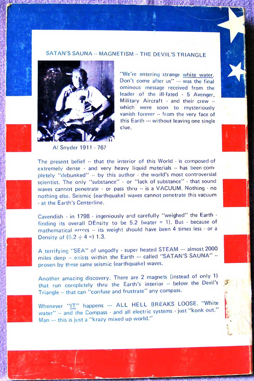 Satan's Sauna and the Devil's Triangle; Al Snyder 1975 - Image 2