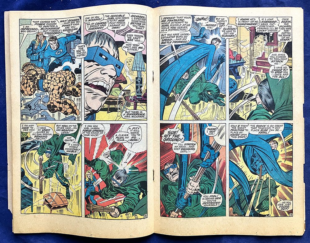 Fantastic Four # 89, Aug 1969, Marvel, Lee & Kirby, FF vs. Mole Man, First 15 cent cover - Image 3