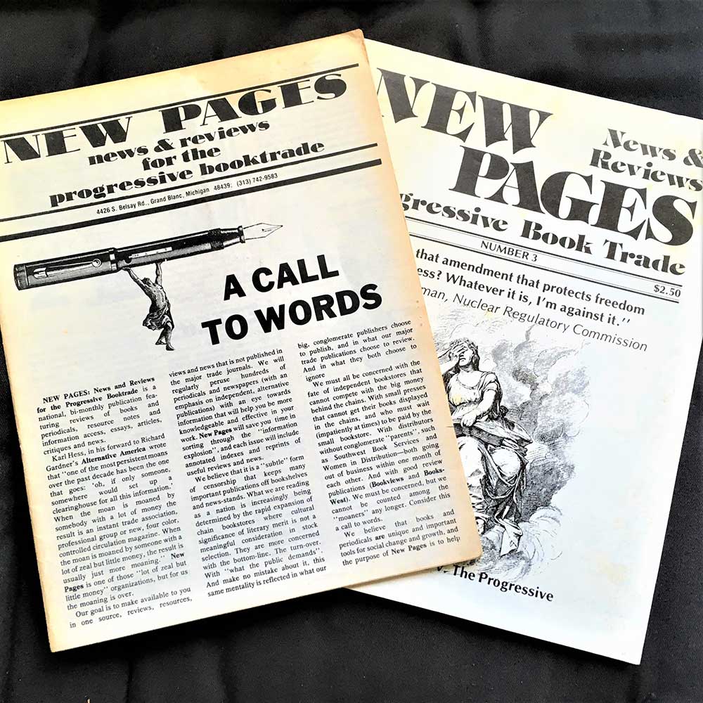 "NewPages: News and Reviews of the Progressive Book Trade", 1979-1980. First and third issues, Rare and Collectible editions of this now famous Literary Journal.