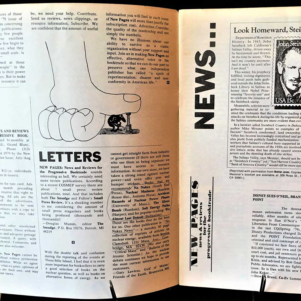 "NewPages: News and Reviews of the Progressive Book Trade", 1979-1980. First and third issues, Rare and Collectible editions of this now famous Literary Journal. - Image 3