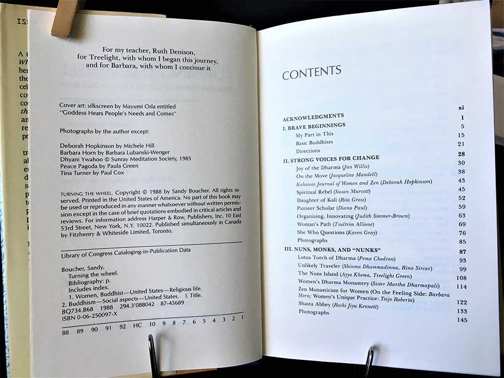 Turning the Wheel: American Women Buddhism; Sandy Boucher First Edition - Image 3