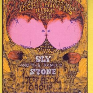Big Brother and the Holding Company Original RARE Handbill-Ad Back (BG129) Celebrating the Opening of the New Fillmore West, in SF July 1968