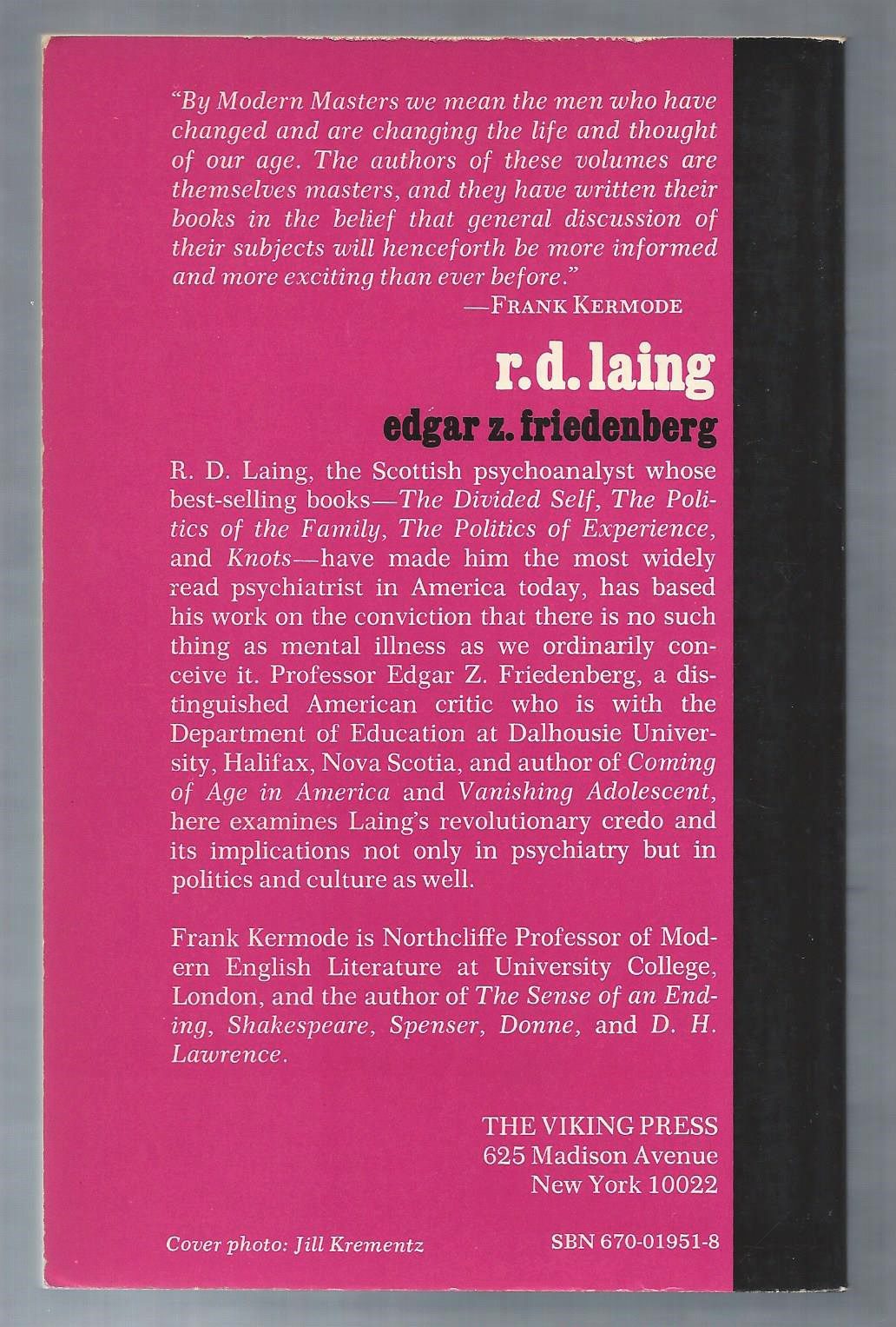 R.D. Laing, Friedenberg, Viking Press 1974 Paperback - Image 2