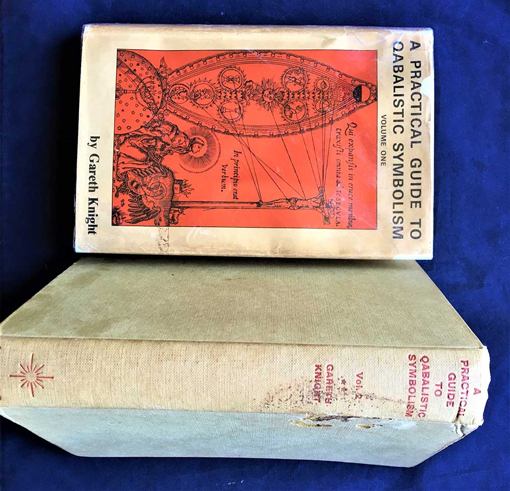 A Practical Guide to Qabalistic Symbolism 2 Volume Set, Gareth Knight, Helios,, 1965, First Editions, Hardcover, Tree of Life and the Tarot