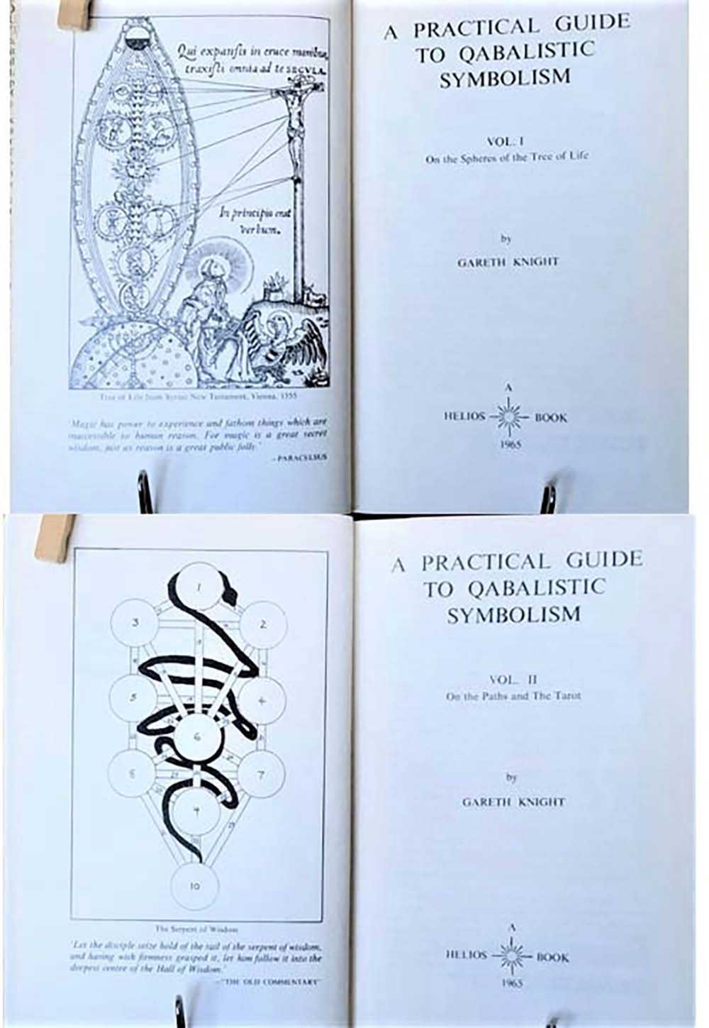 A Practical Guide to Qabalistic Symbolism 2 Volume Set, Gareth Knight, Helios,, 1965, First Editions, Hardcover, Tree of Life and the Tarot - Image 3