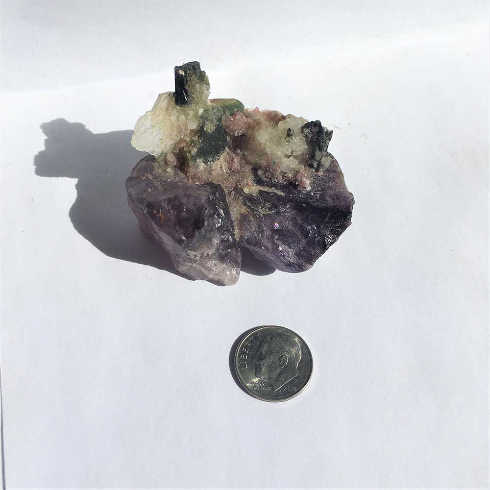 Crystal Garden a Natural Mineralogical Assemblage Vintage Crystal mineral art construction sculptures hand made