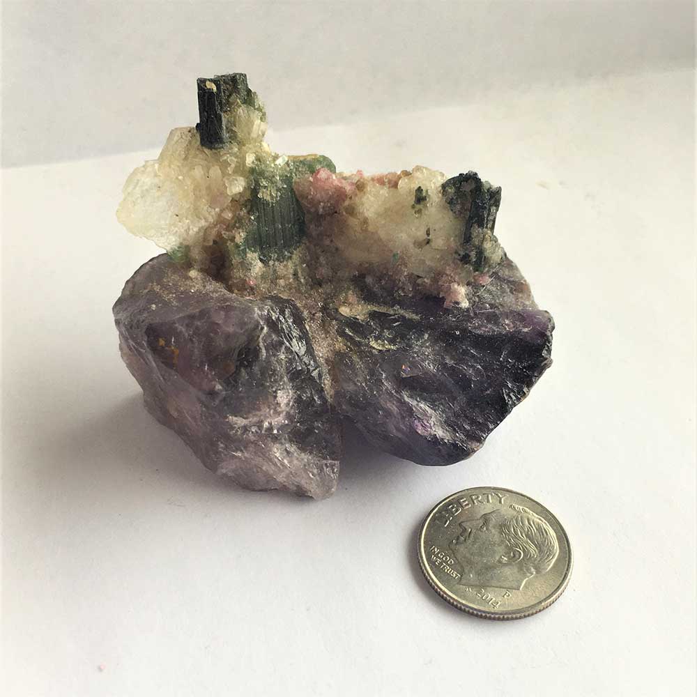 Crystal Garden a Natural Mineralogical Assemblage Vintage Crystal mineral art construction sculptures hand made - Image 2
