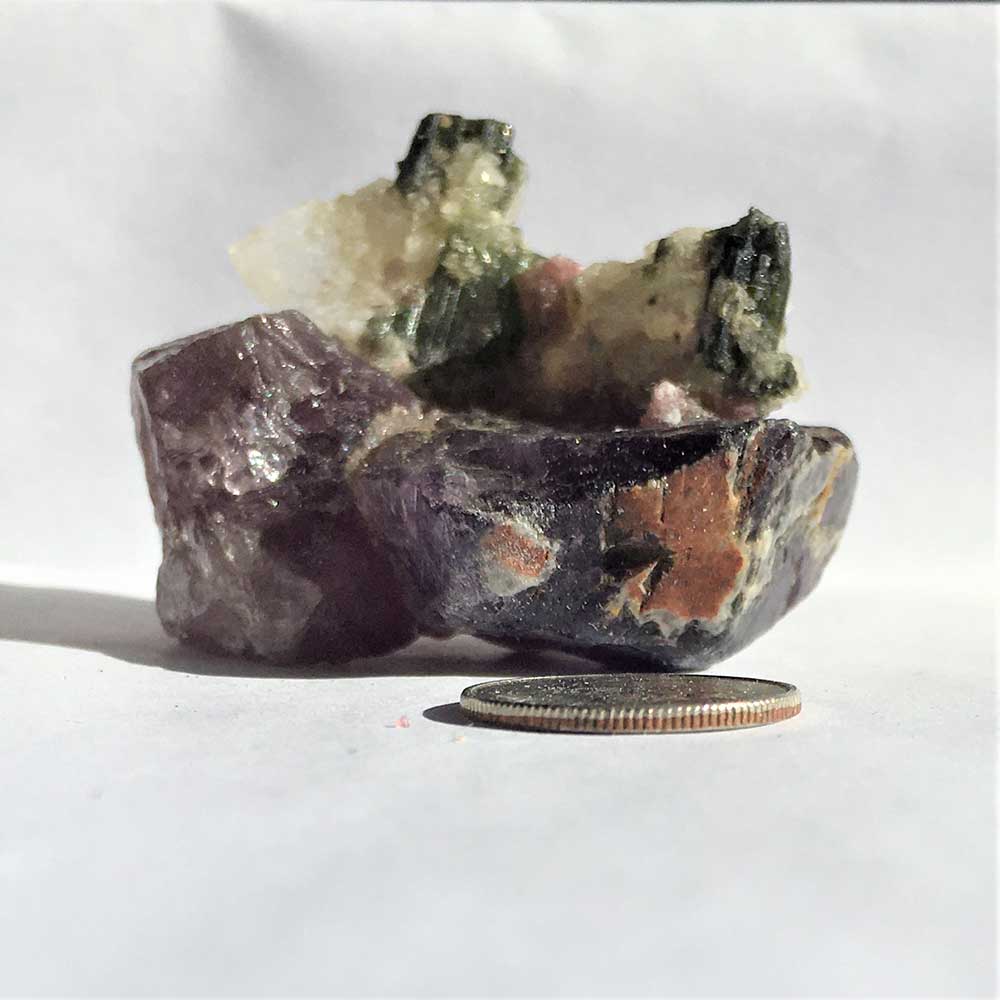 Crystal Garden a Natural Mineralogical Assemblage Vintage Crystal mineral art construction sculptures hand made - Image 3