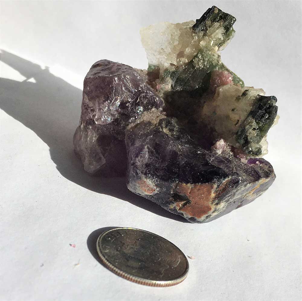 Crystal Garden a Natural Mineralogical Assemblage Vintage Crystal mineral art construction sculptures hand made - Image 4