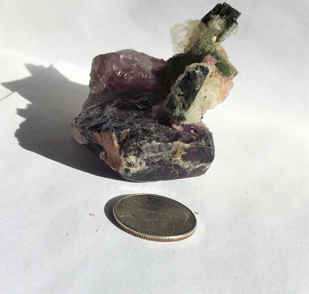 Crystal Garden a Natural Mineralogical Assemblage Vintage Crystal mineral art construction sculptures hand made - Image 5