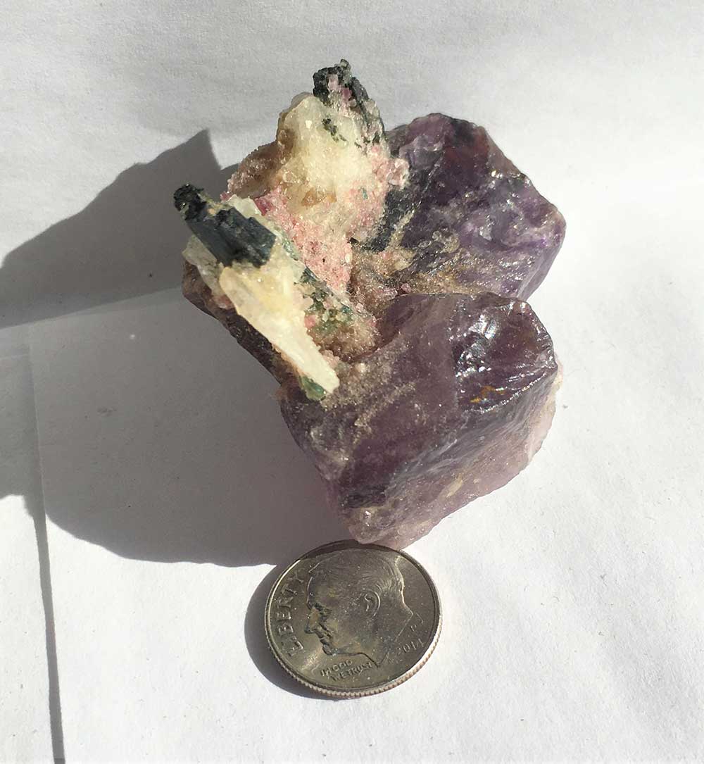 Crystal Garden a Natural Mineralogical Assemblage Vintage Crystal mineral art construction sculptures hand made - Image 7