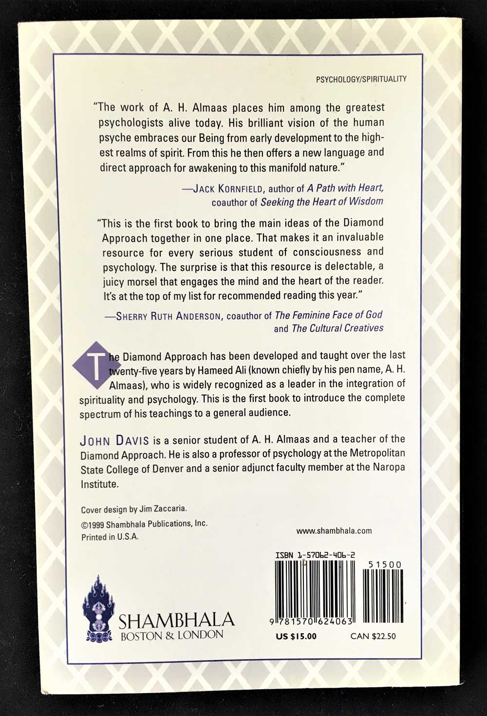 The Diamond Approach: An Introduction to the Teachings of A. H. Almaas; John Davis; Shambhala, 1999, Spiritual, Psychology, New Age - Image 2