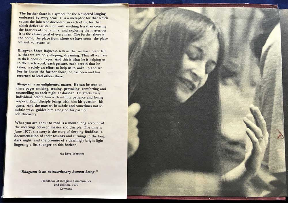 The Further Shore: A Darshan Diary, Bhagwan Shree Rajneesh, Rajneesh Foundation, Poona India, First Edition of 5000 copies, 1980, Hardcover - Image 2