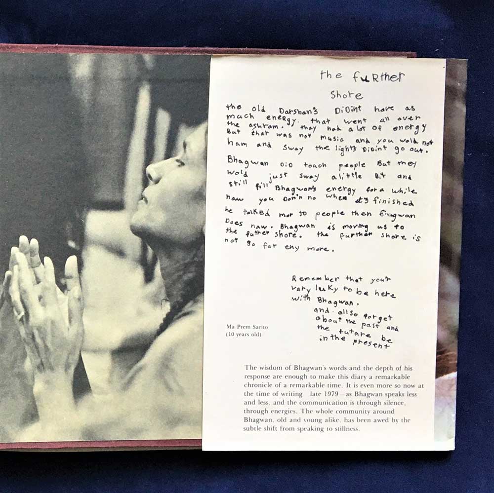 The Further Shore: A Darshan Diary, Bhagwan Shree Rajneesh, Rajneesh Foundation, Poona India, First Edition of 5000 copies, 1980, Hardcover - Image 7