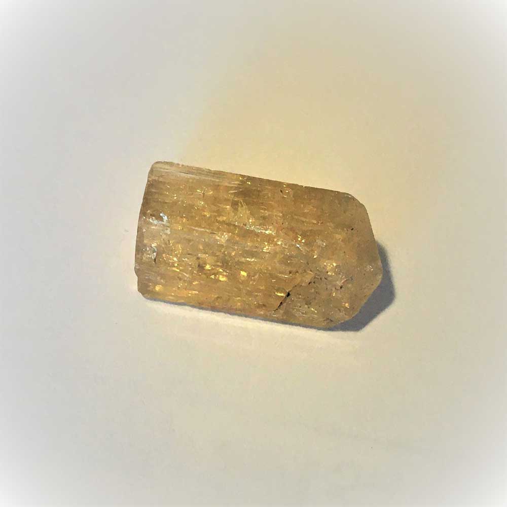 Topaz IMPERIAL Terminated Crystal, Golden Orange, 21 mm long, 4.03gm, Ouro Preto, Minas Gerais, Brazil - Image 5