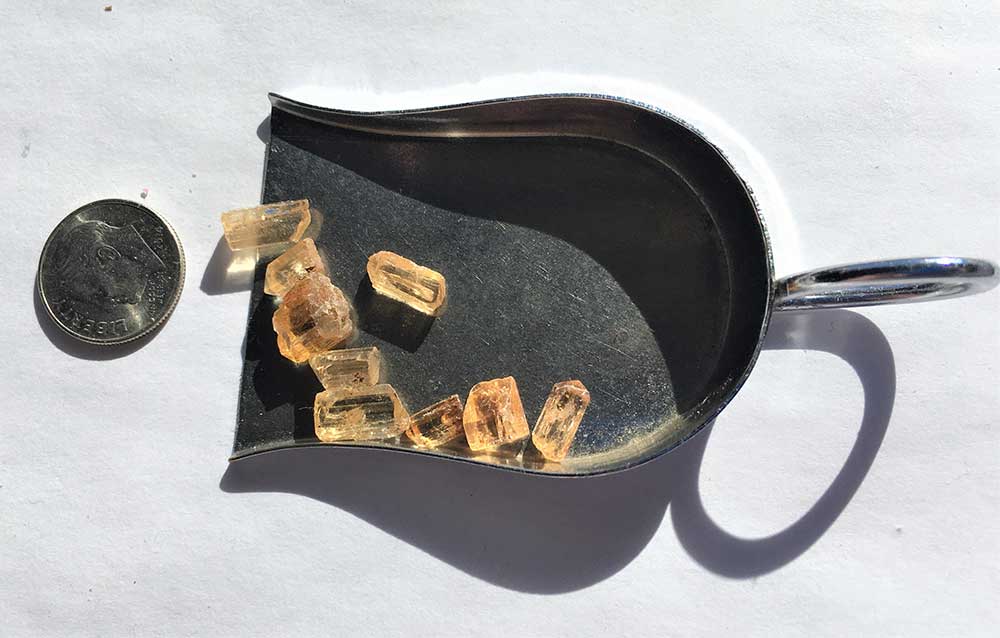 Topaz IMPERIAL 9 Golden Orange Crystals Ouro Preto Brazil Wire Wrap Gemstone Crystals Sagittarius Healing November Birthstone - Image 6