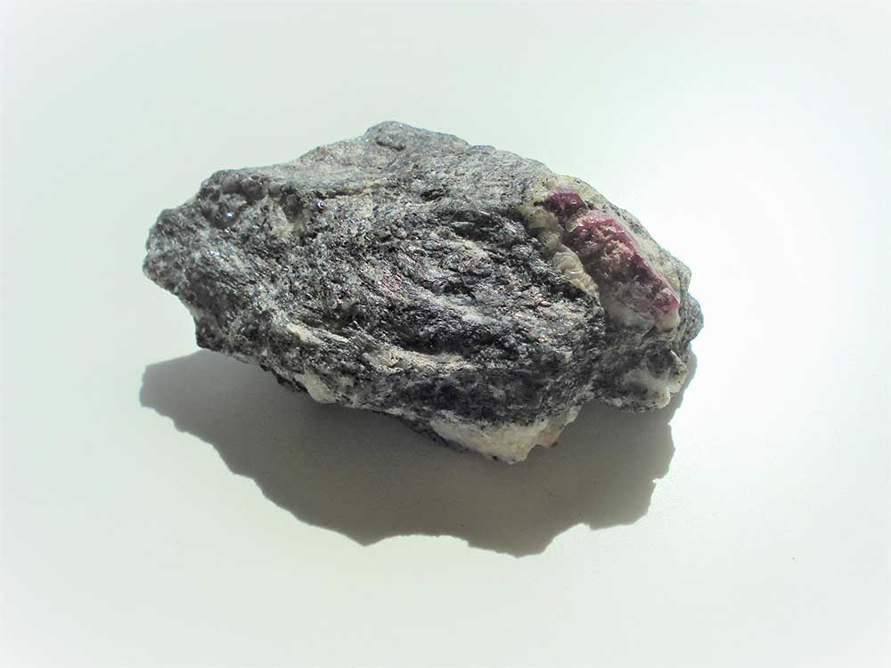 Ruby Crystals in Matrix 88gm Mineral Specimen- Mysore, India 1980s Corundum collectible raw crystal
