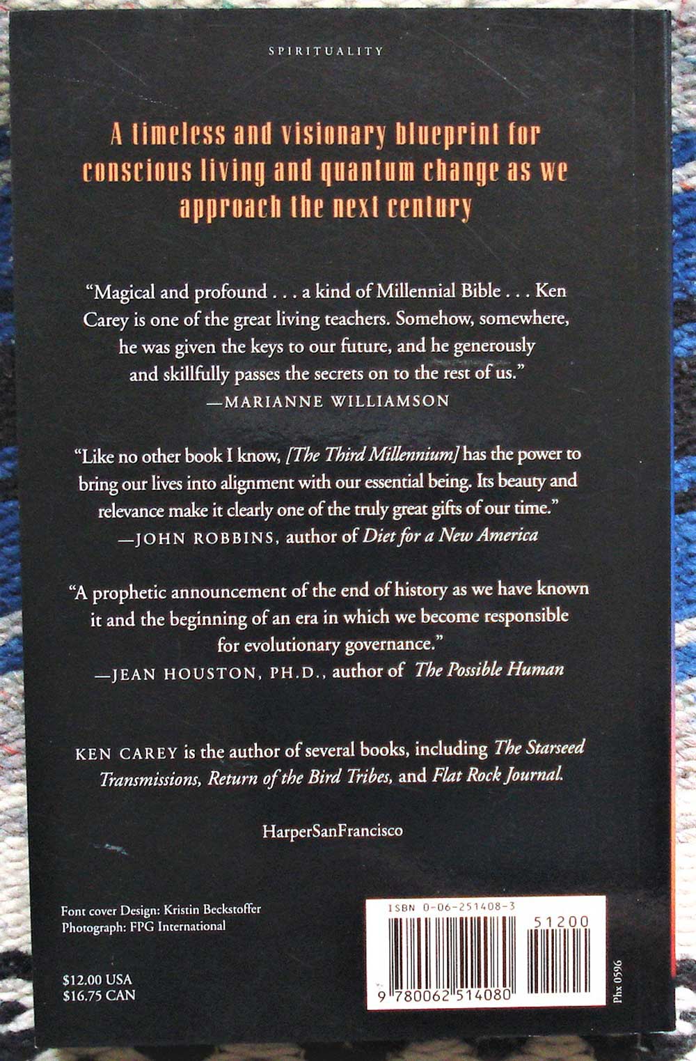 THE THIRD MILLENIUM - Living in the Posthistoric World; Ken Carey; Harper Collins; 1995; New Edition Signed by Author; new age, channeling, - Image 2