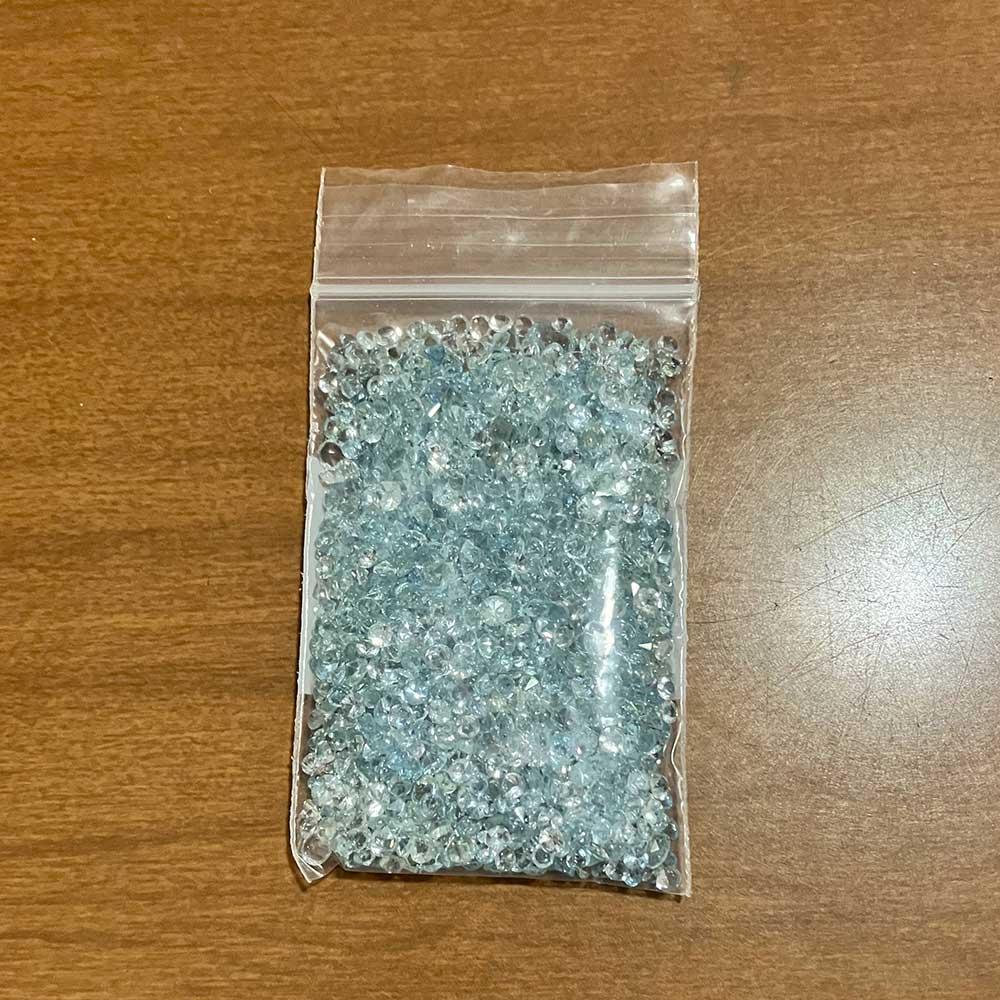 Aquamarine 3mm Round Light Blue Natural Gemstones Old Stock - Image 3