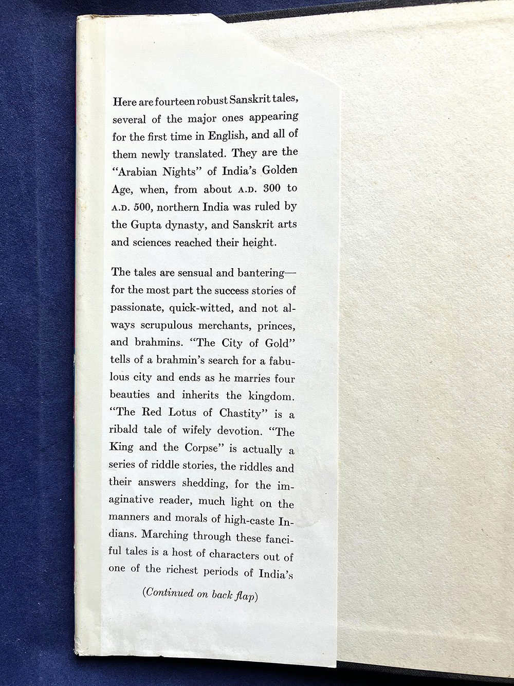 Tales of Ancient India, J. A. B. Van Buitenen (translator), First Edition, University of Chicago Press, 1959 - Image 3