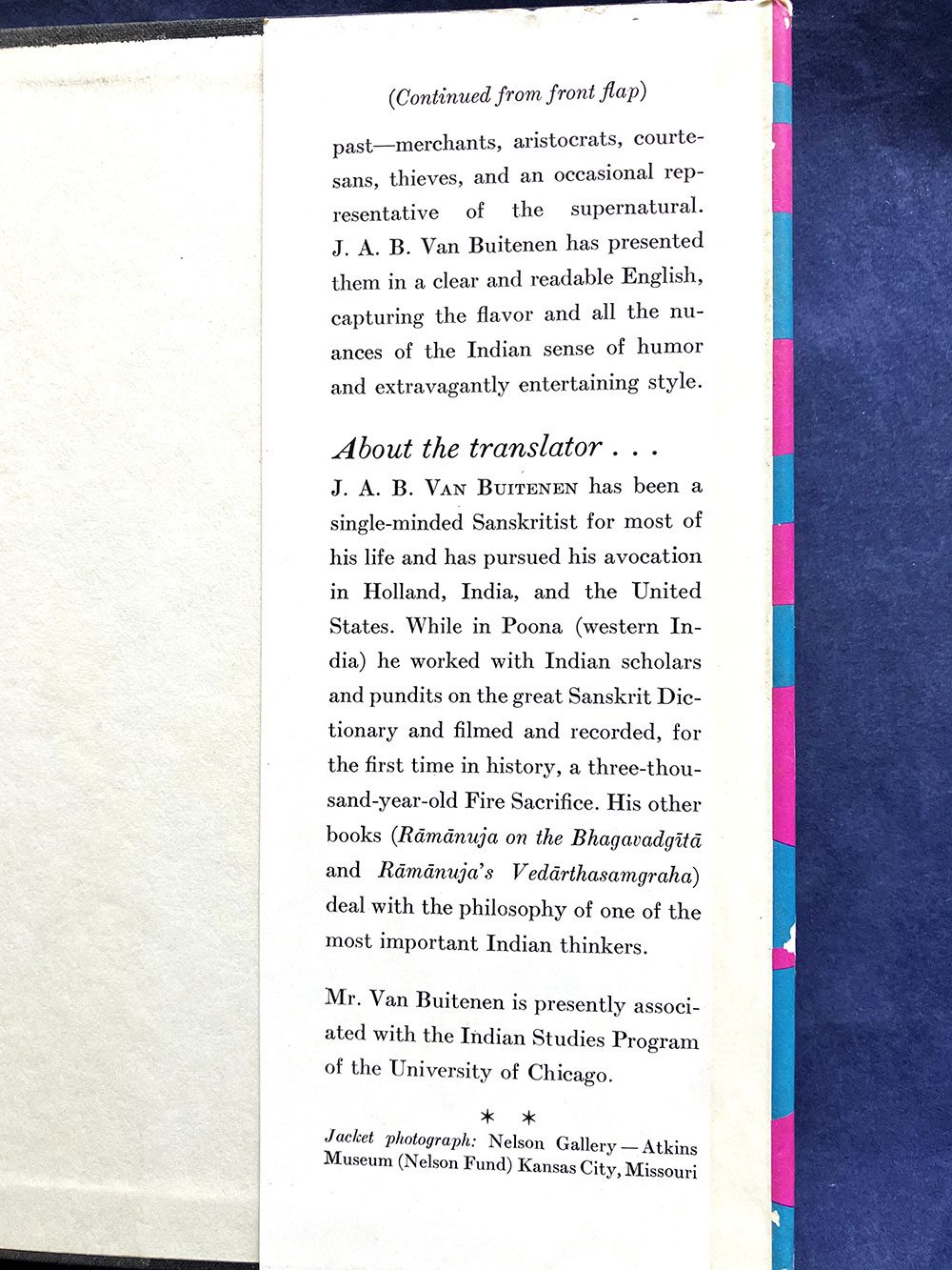 Tales of Ancient India, J. A. B. Van Buitenen (translator), First Edition, University of Chicago Press, 1959 - Image 4